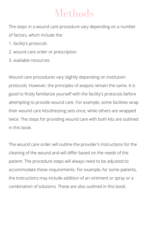 Wound Care Procedure Steps VHSI Nursing Academy